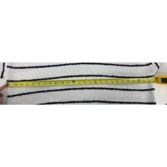 NWT Madewell Boatneck Pullover Sweater Black White Size XXL Retail $110 - Picture 8 of 11